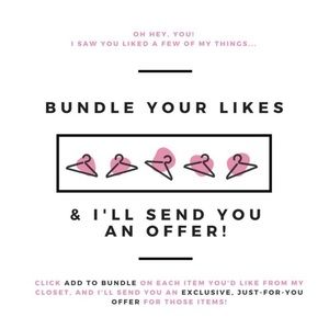 Liked a few items? Put them in a bundle!